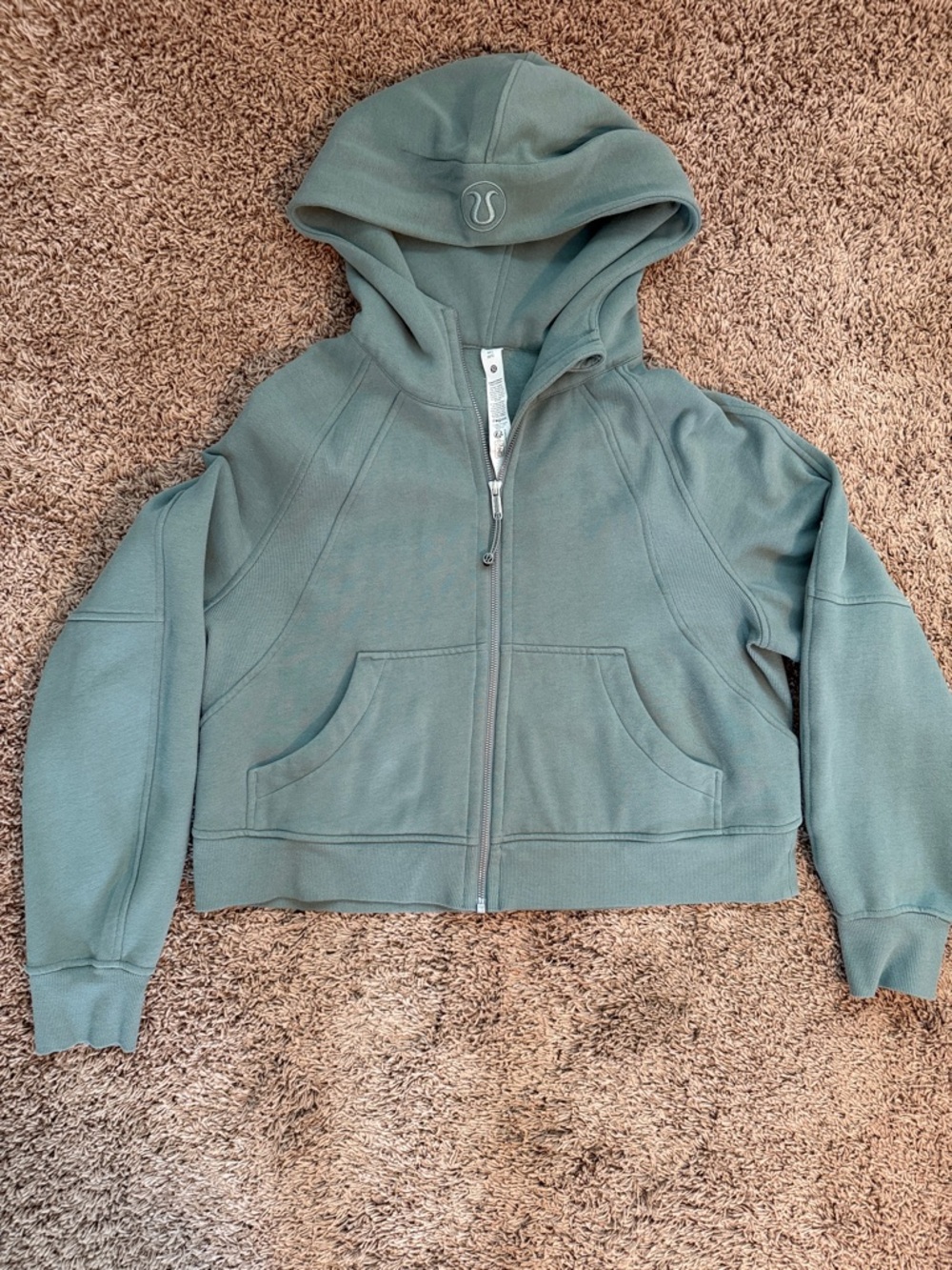 lululemon athletica Sage Green Full‑Zip Hooded Jacket